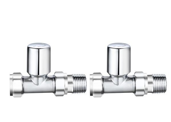 silver radiator valves
