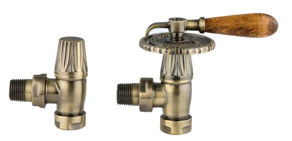 antique gold radiator valve